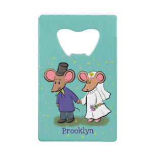 Cute mouse couple cartoon illustration