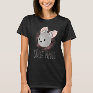 Cute Mouse Girlfriend Saying Girl Idea Grunge T-Shirt