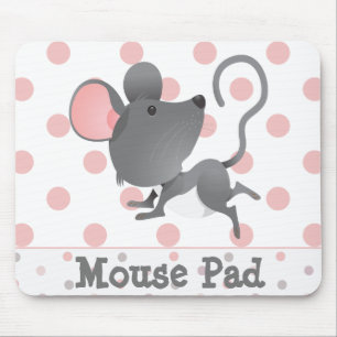 Cute Mouse Polka Dots Pad