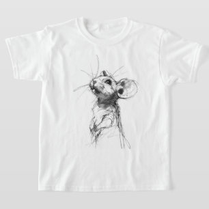Cute Mouse Portrait  T-Shirt