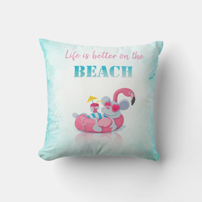 Cute Mouse  Stylish Beach Cushion (Front)