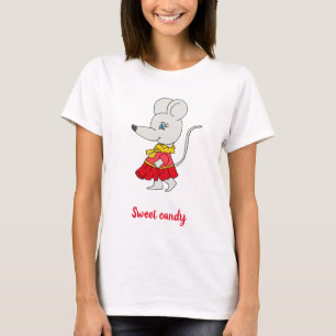 Cute mouse Sweet candy T-Shirt