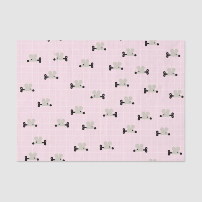 Cute Mouse Toy Tissue Paper (Front)