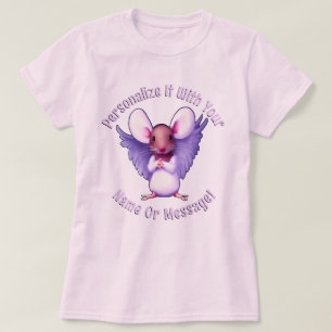 Cute Mouse With Angel Wings T-Shirt