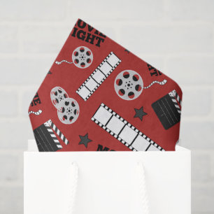Cute Movie Theatre party tiled Tissue Paper