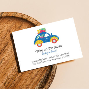 Cute Moving Announcement New Address