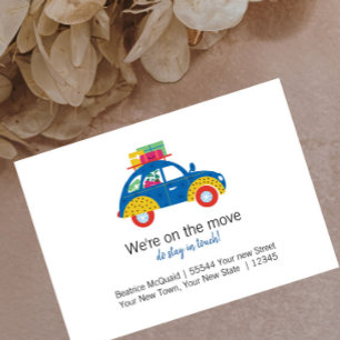 Cute Moving Announcement New Address