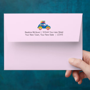 Cute Moving Announcement New Address Envelope