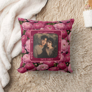Cute Mr And Mrs Vow Renewal Throw Pillow