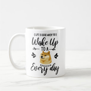 Cute Much Wow! Dogecoin Meme Hodl Coffee Mug