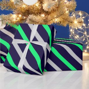 Cute Multi Colour Stripes Pattern         Wrapping Paper