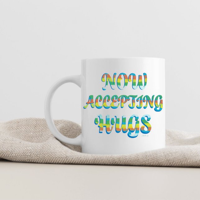 Cute Multi-Coloured Sweet Saying Design with Text Coffee Mug (Creator Uploaded)