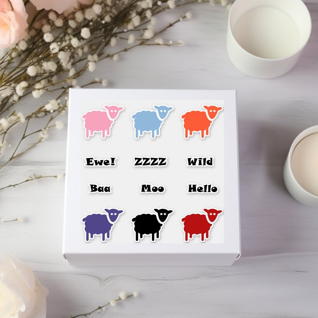 Cute Multicolor Sheep Sticker Pack (Creator Uploaded)