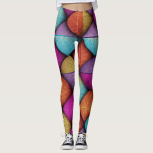 Cute multicolor texture "Ratti_Creative_Arts" Leggings