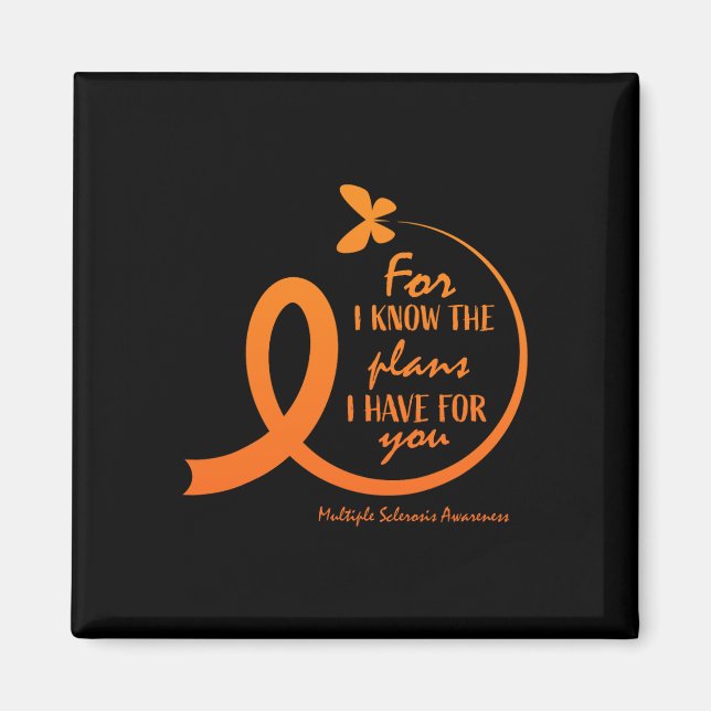 Cute Multiple Sclerosis Awareness Gift Christian B Magnet (Front)