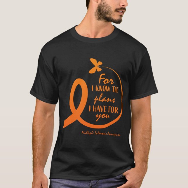 Cute Multiple Sclerosis Awareness Gift Christian B T-Shirt (Front)