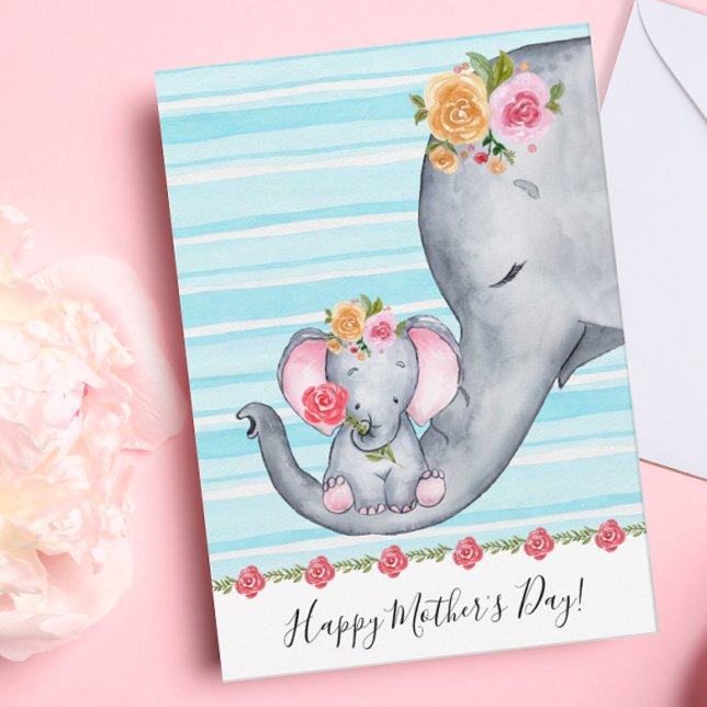 Cute Mum and Baby Mother's Day Card (Cute Mother's Day Card)
