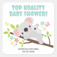 Cute Mum and Baby Top Koality Koala Baby Shower