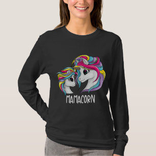 Cute Mum Baby Mama Unicorn Funny Mamacorn Gift For T-Shirt