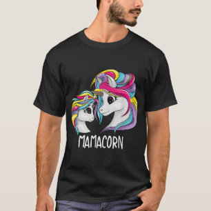 Cute Mum Baby Mama Unicorn Funny Mamacorn Gift For T-Shirt