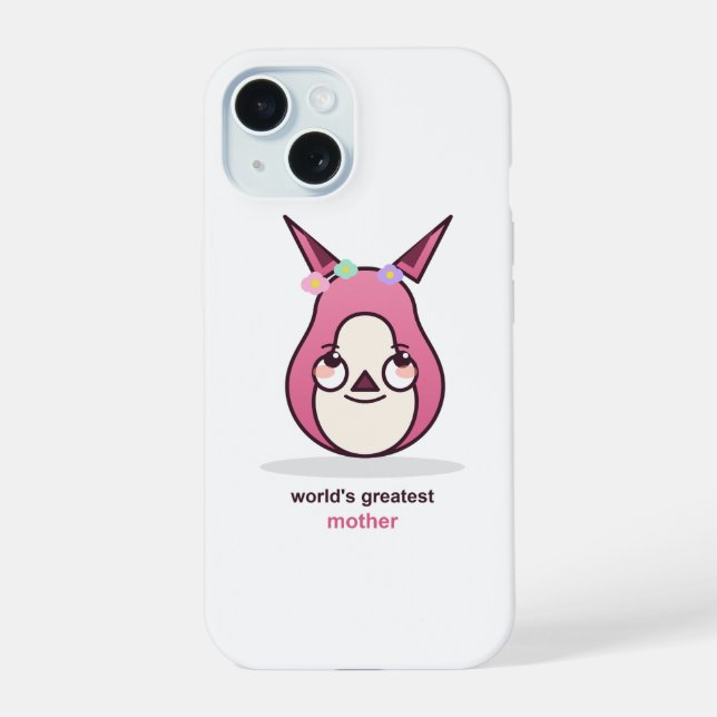 Cute Mum Birthday Present iPhone 15 Case (Back)