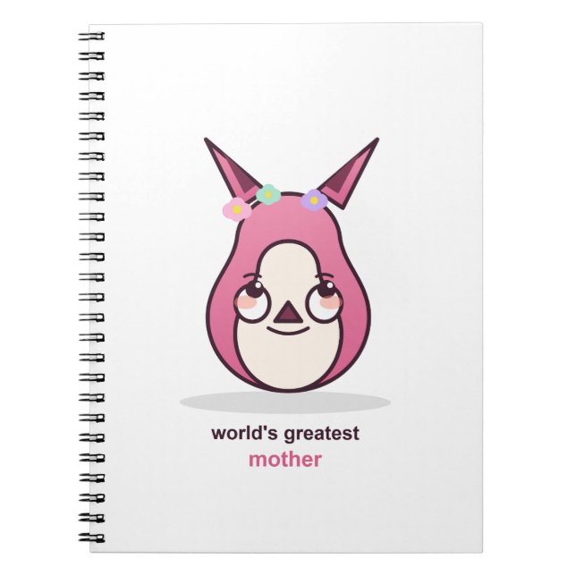 Cute Mum Birthday Present Notebook (Front)
