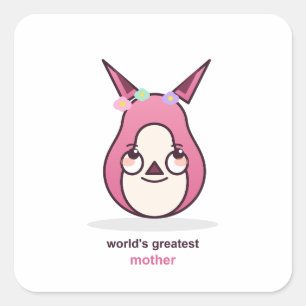 Cute Mum Birthday Present Square Sticker