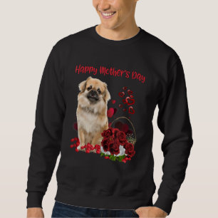 Cute Mum Flower Happy Mother's Day Love Dog 1 Sweatshirt