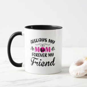 Cute Mum Friend word art Mug