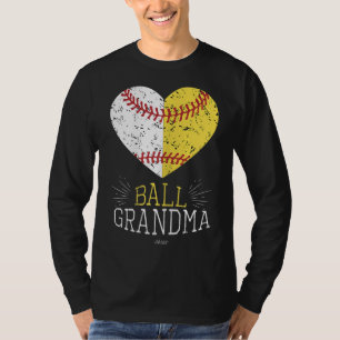 Cute Mum Funny Baseball Ball Grandma Softball Gift T-Shirt