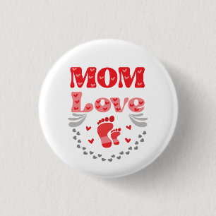 Cute Mum Love 3 Cm Round Badge