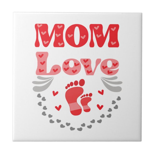 Cute Mum Love Tile (Front)
