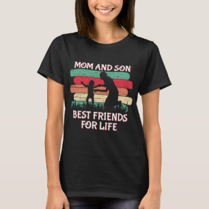 Cute Mum Son best friends word art T-Shirt