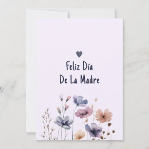 Cute Mum Spanish Printable Happy Mothers Day Card