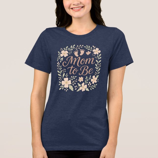 Cute Mum to Be Maternity Shirt Stylish & Soft  (Front)