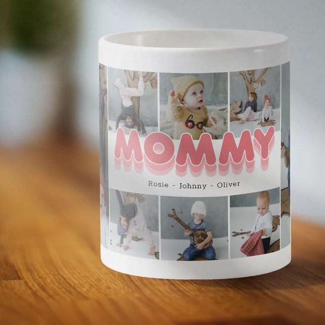 Cute Mummy 8 Photo Collage Coffee Mug (Creator Uploaded)