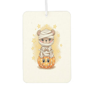 Cute Mummy Bear Halloween Car Air Freshener