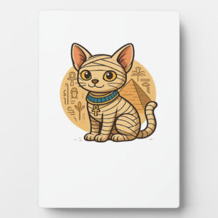 Cute Mummy Cat – Ancient Egypt Art Oversized T-Shi Plaque