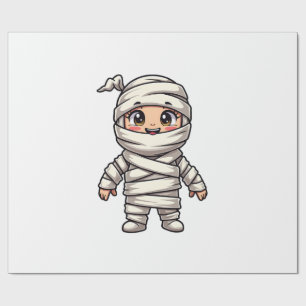 Cute Mummy Character � Halloween Costume Shirt Wrapping Paper