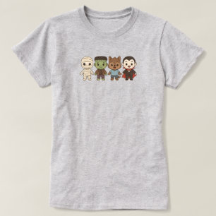 Cute mummy, Frankenstein, Dracula, werewolf T-Shirt