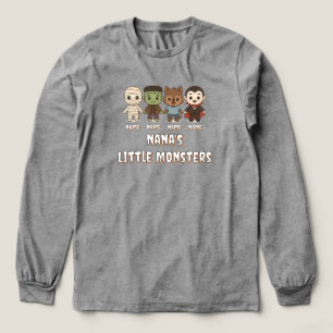 Cute mummy, Frankenstein, Dracula, werewolf    Tri-Blend Shirt