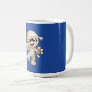 Cute Mummy Halloween Cartoon Illustration Coffee Mug