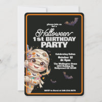 Cute Mummy Halloween First Birthday Party
