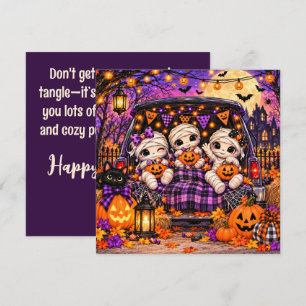 Cute Mummy Halloween Greeting Card