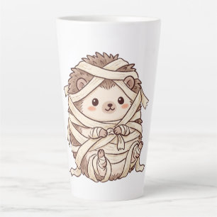 Cute Mummy Hedgehog Halloween Costume Animal Illus Latte Mug