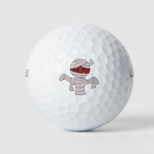 Cute Mummy in Halloween Costume Golf Balls