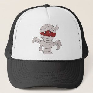 Cute Mummy in Halloween Costume Trucker Hat