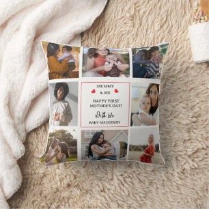 Cute 'Mummy & Me' Photo Collage 1st Mother's Day Cushion