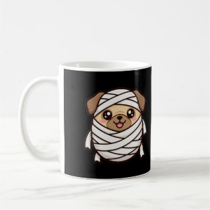 Cute Mummy Pug Halloween Coffee Mug