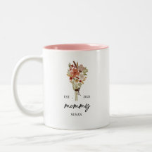 Cute Mummy Susan Est 2024 Floral Rose Mother's Day